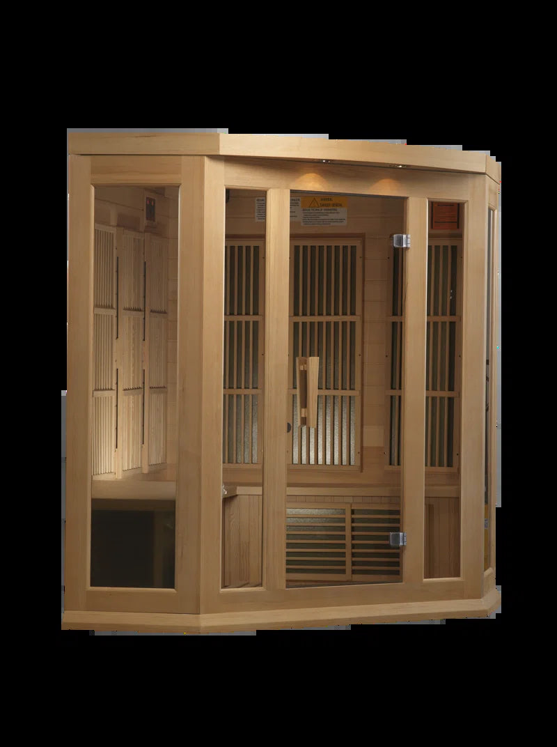 Maxxus 3 - Person Bluetooth Compatible FAR Infrared Sauna in Hemlock