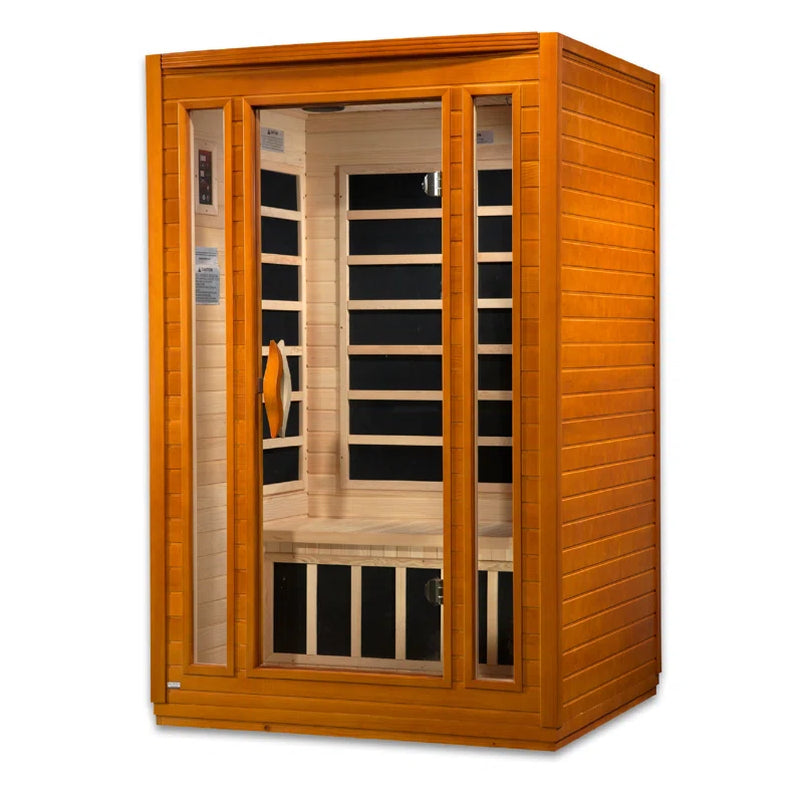 2 - Person Bluetooth Compatible FAR Infrared Sauna in Hemlock