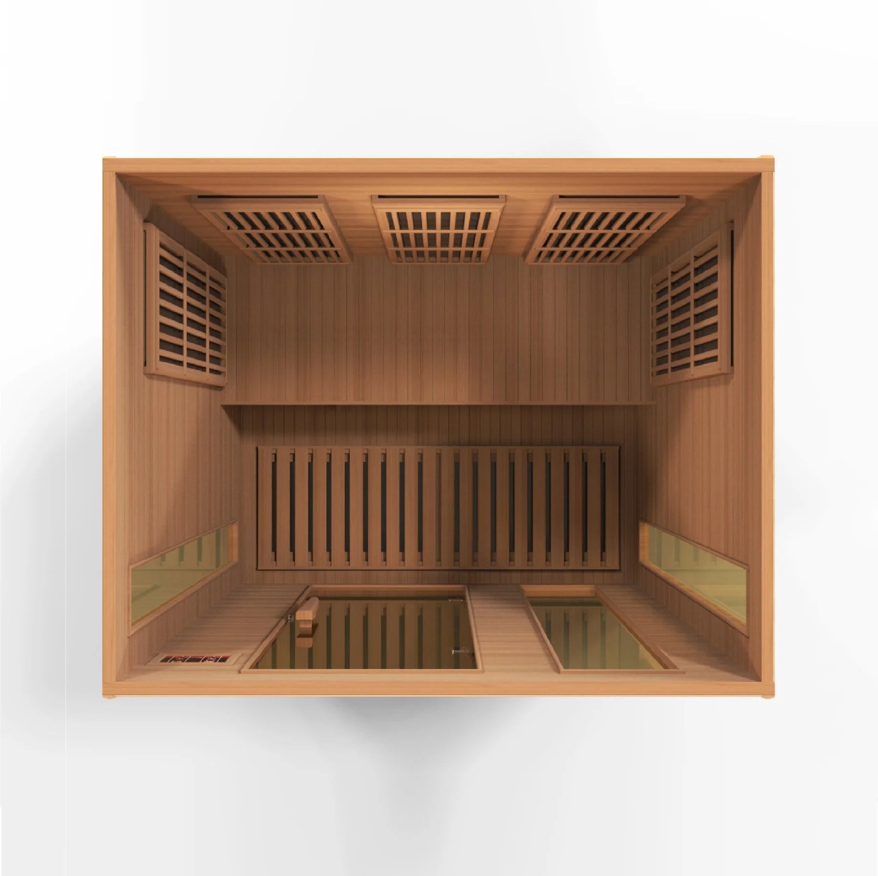 Sauna 3 per near Zero EMF FAR Infrared Carbon Canadian Hemlock Sauna;