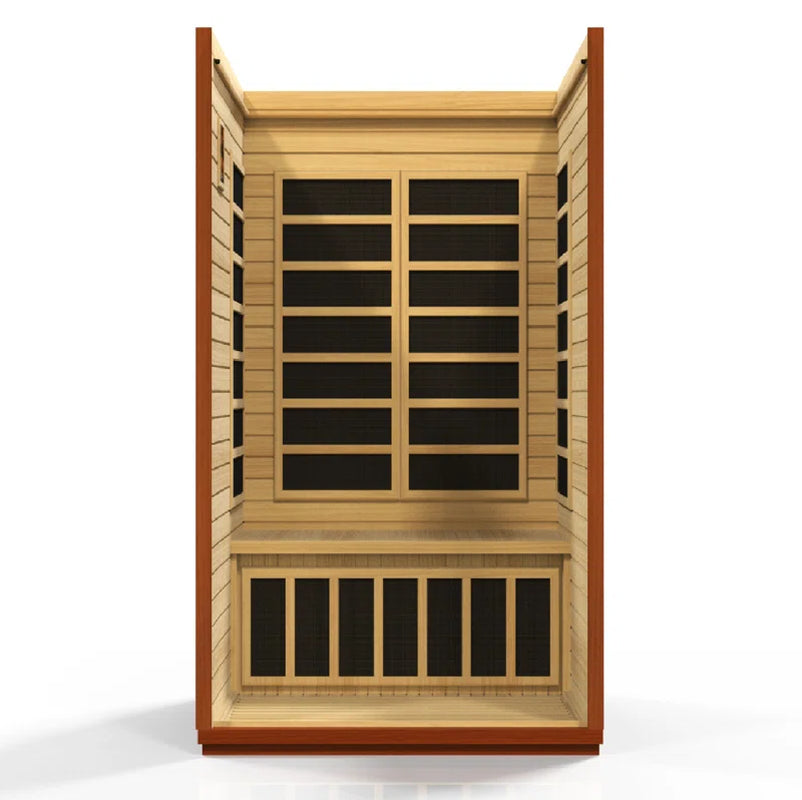 2 - Person Bluetooth Compatible FAR Infrared Sauna in Hemlock