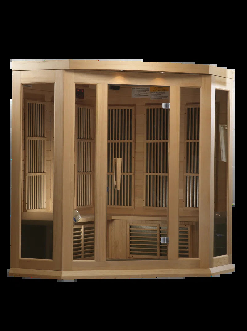 Maxxus 3 - Person Bluetooth Compatible FAR Infrared Sauna in Hemlock
