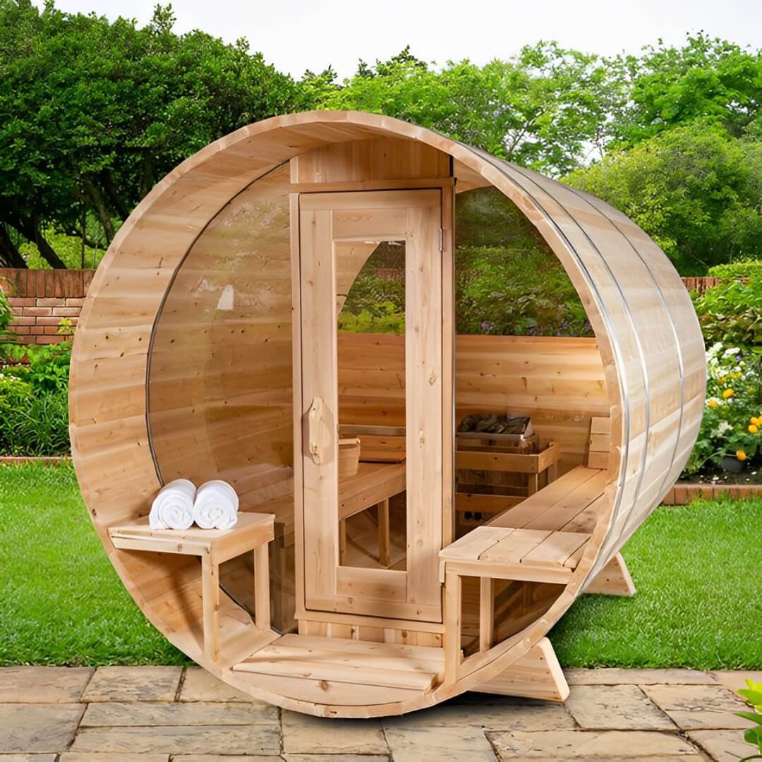 LeisureCraft Serenity MP 2–4 Person Barrel Sauna