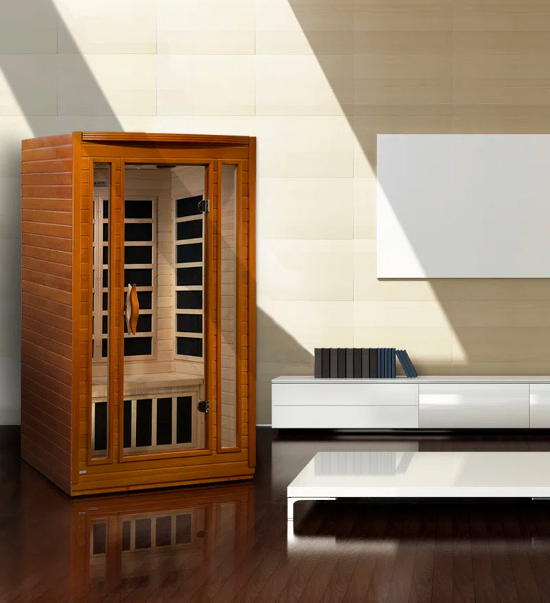 2 - Person Bluetooth Compatible FAR Infrared Sauna in Hemlock