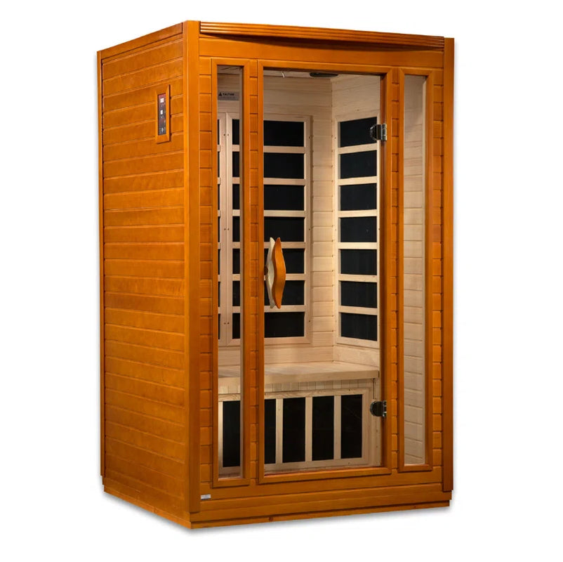 2 - Person Bluetooth Compatible FAR Infrared Sauna in Hemlock