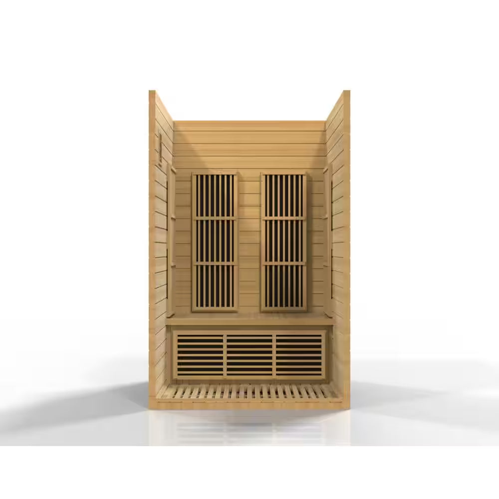 Lifesauna 2-Person Infrared Sauna with 6 Carbon Tech Heaters and Sound System