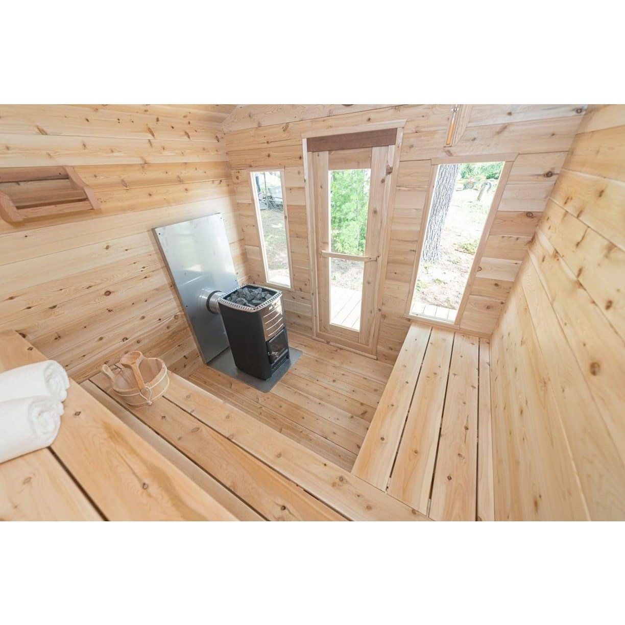 LeisureCraft Canadian Timber Georgian 2–6 Person Cabin Sauna