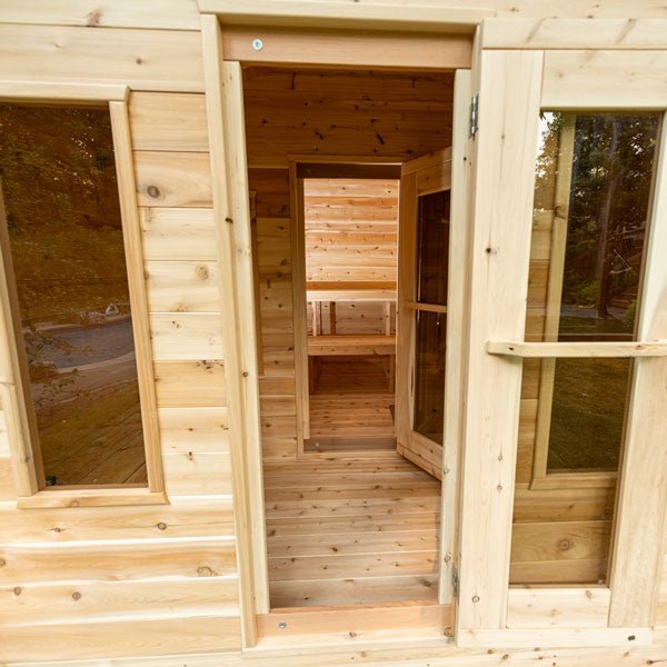 Leisurecraft Georgian Cabin Sauna with Integrated Changeroom