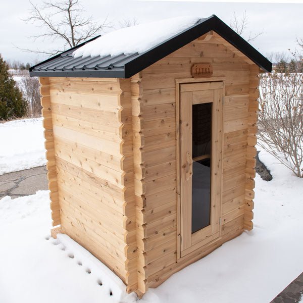 LeisureCraft Canadian Timber Granby Sauna – 2–3 Person Outdoor Cedar Cabin Sauna