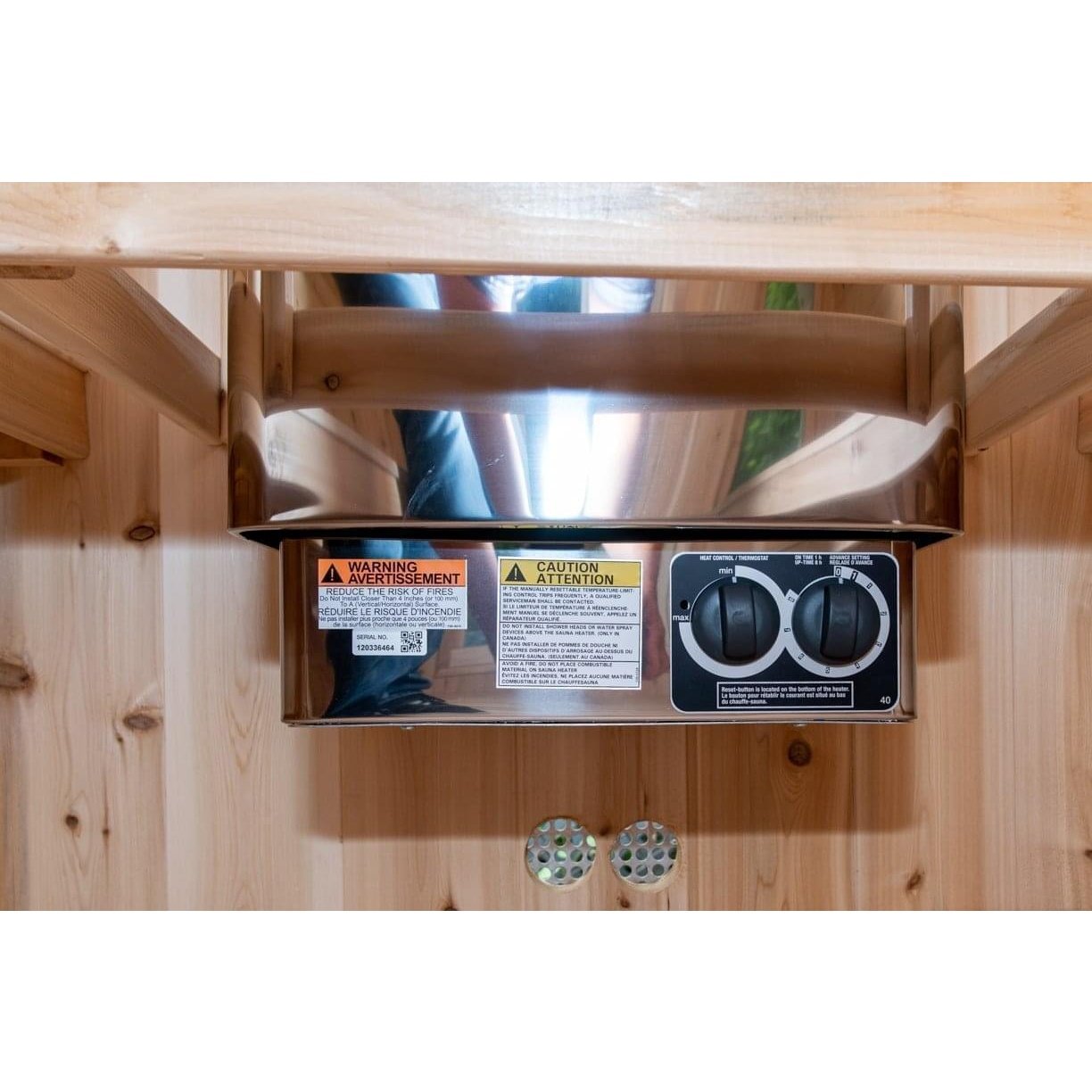 LeisureCraft Canadian Timber Tranquility Sauna (CTC2345W) – 2–6 Person Outdoor Barrel Sauna