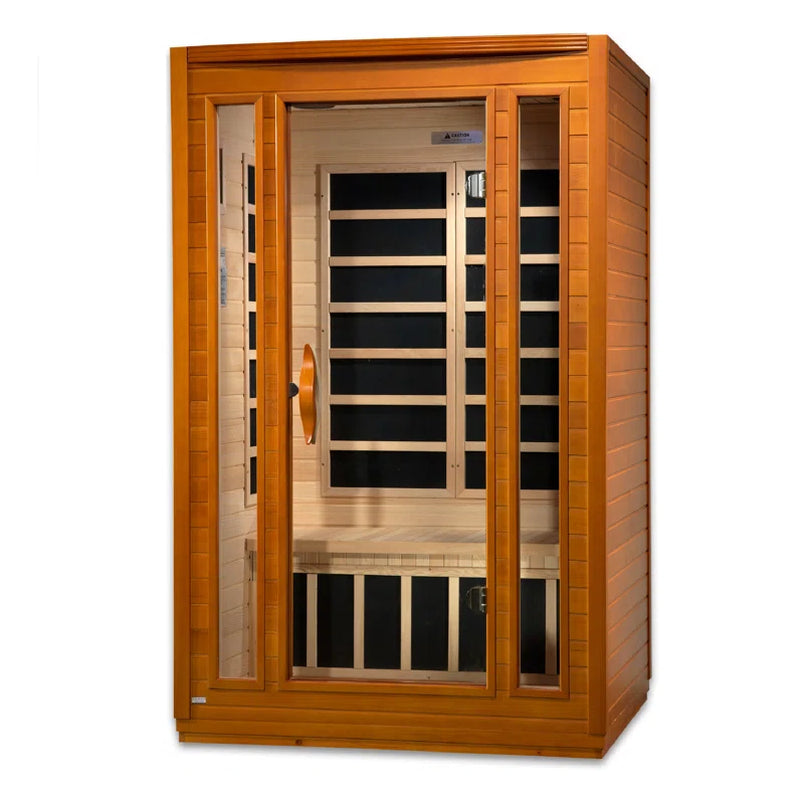 2 - Person Bluetooth Compatible FAR Infrared Sauna in Hemlock