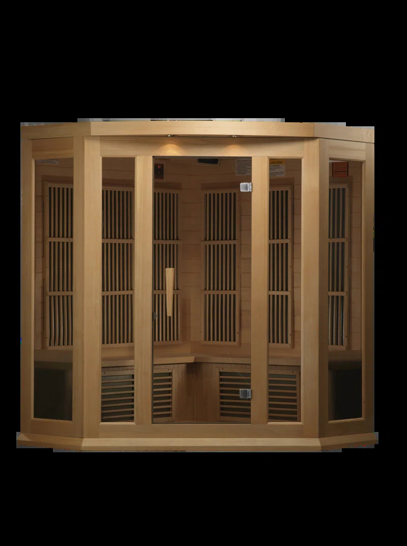 Maxxus 3 - Person Bluetooth Compatible FAR Infrared Sauna in Hemlock