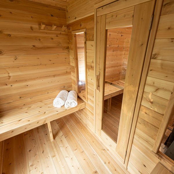 Leisurecraft Georgian Cabin Sauna with Integrated Changeroom