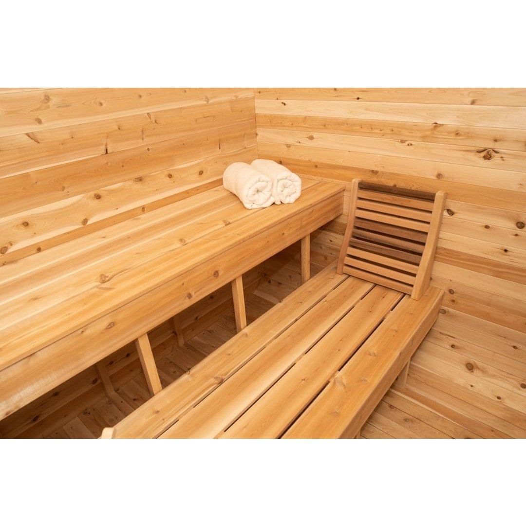 LeisureCraft Canadian Timber Luna Sauna – 2–4 Person Outdoor Cedar Cube Sauna