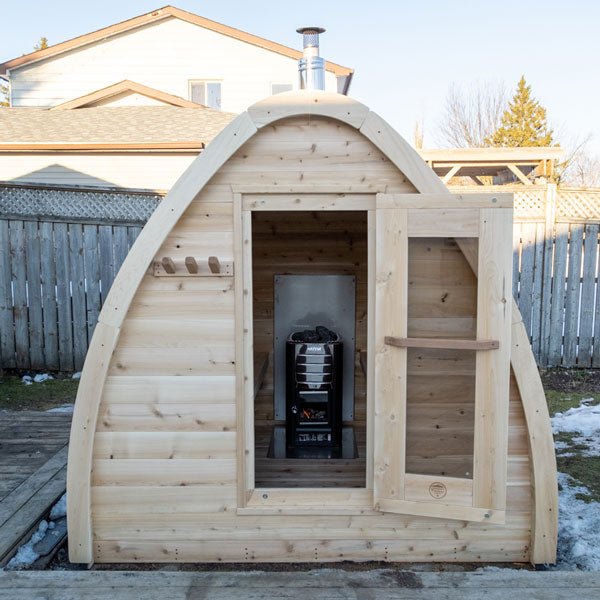 LeisureCraft Canadian Timber Minipod Sauna – Compact 2–4 Person Outdoor Cedar Sauna