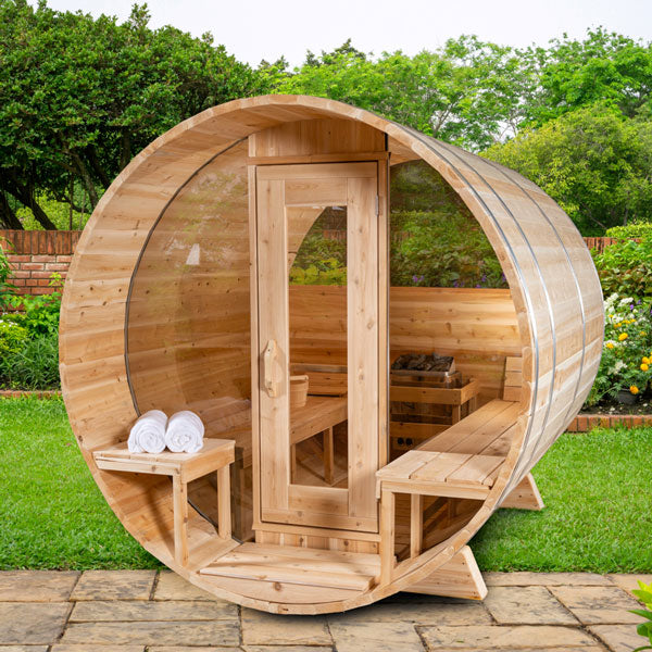 LeisureCraft Tranquility MP 6-Person Barrel Sauna