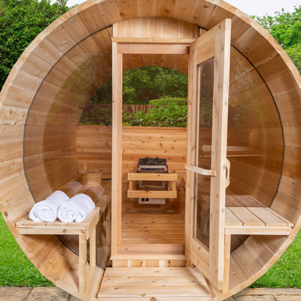 LeisureCraft Tranquility MP 6-Person Barrel Sauna